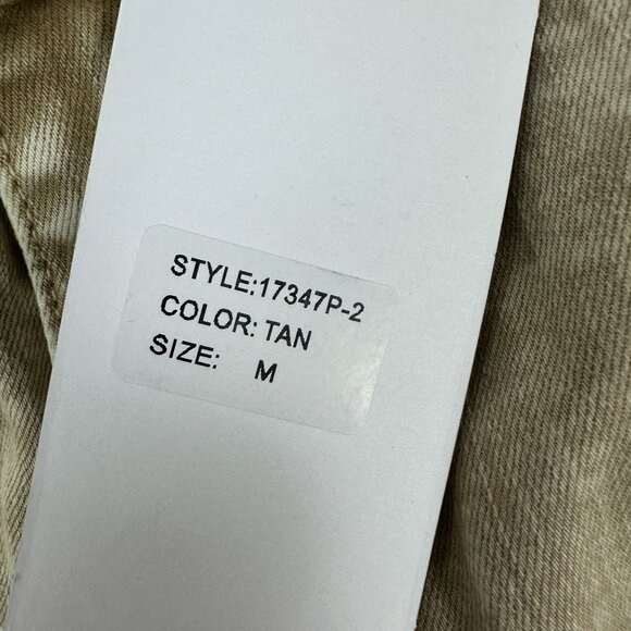 Blue B Collection Vintage-Inspired Flared Denim Pants - Size Medium Tan - Picture 5 of 7